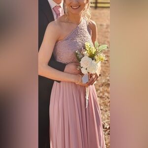David’s bridal dusty pink dress